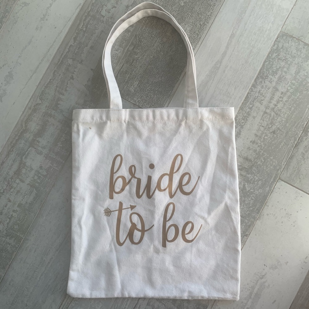 Bride to be Canvas Tote Shopping Bag + FREE Gift tote